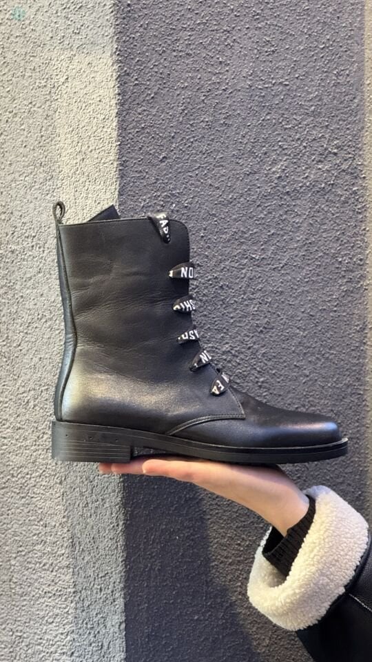 CHARMİA Hakiki Deri Uzun Postal Bot