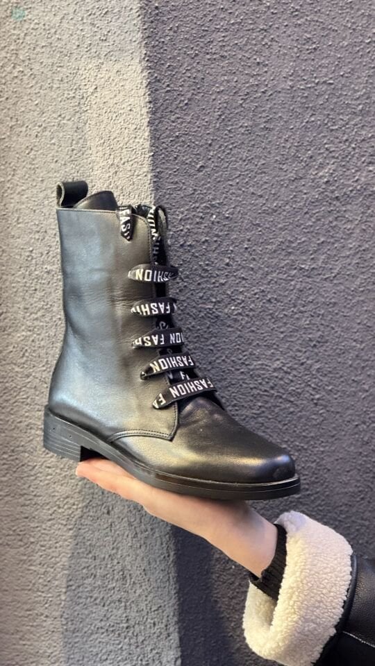 CHARMİA Hakiki Deri Uzun Postal Bot