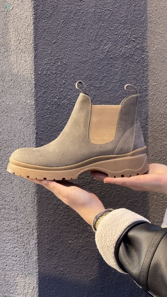 CHARMİA Hakiki Deri Crazy Nubuk Bot