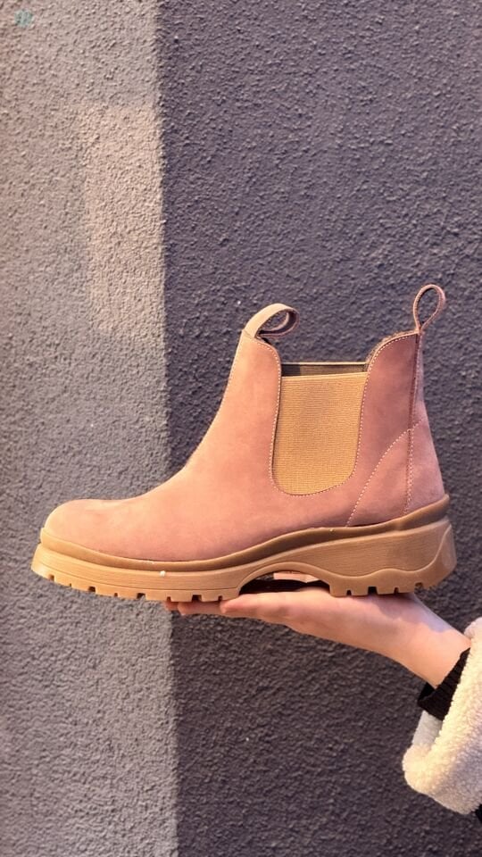 CHARMİA Hakiki Deri Crazy Nubuk Bot