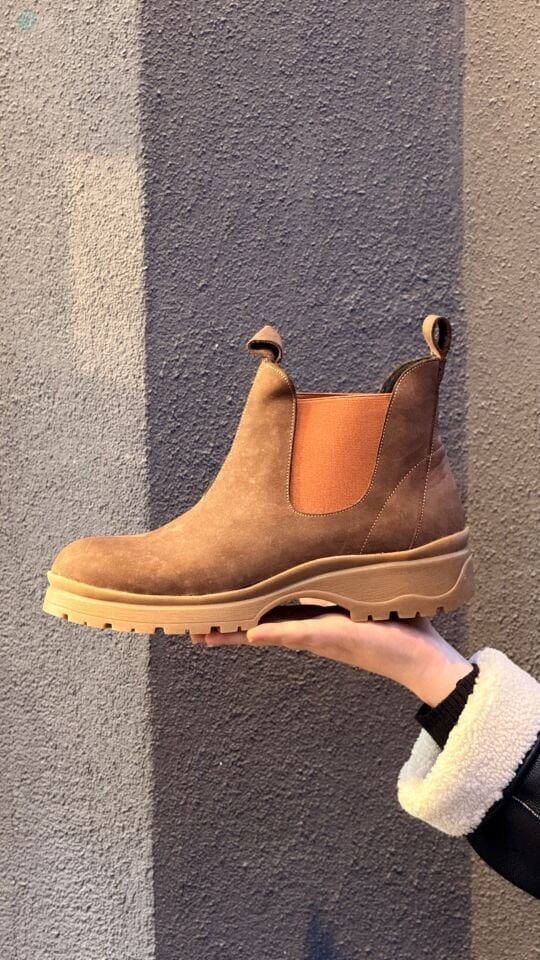 CHARMİA Hakiki Deri Crazy Nubuk Bot