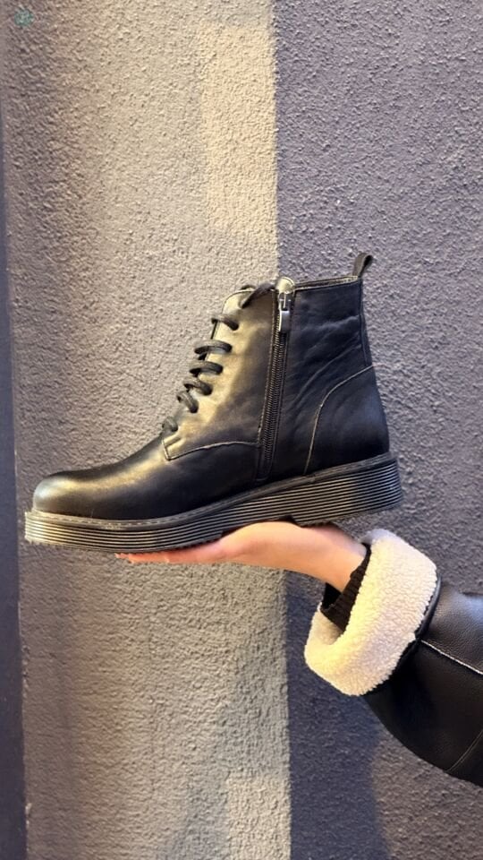 CHARMİA 12337 Hakiki Deri Bağcıklı Bot