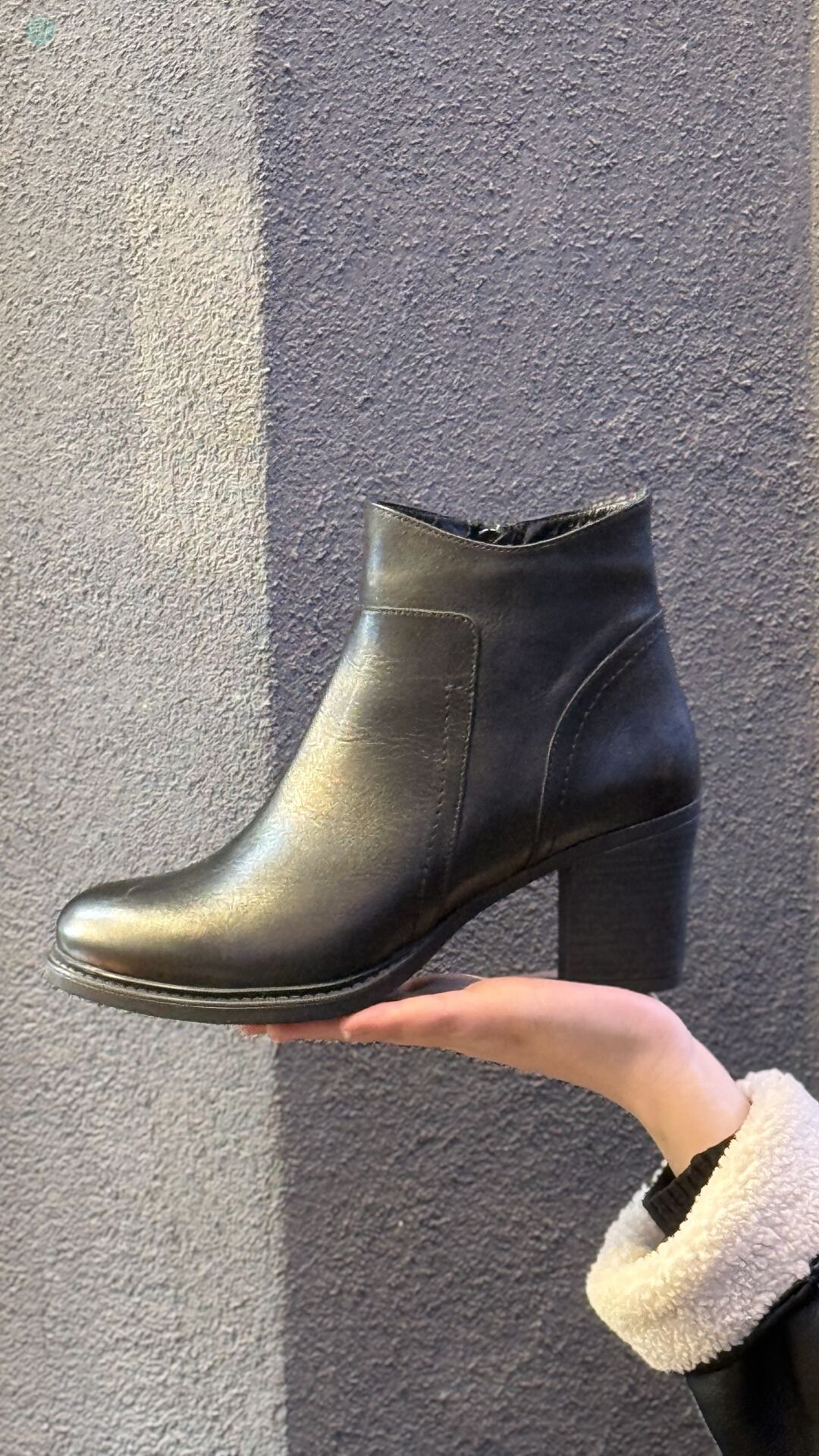 BURÇ 6005 Hakiki Deri Kalın Topuk Bot