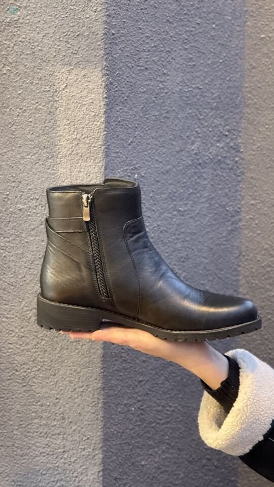 BURÇ 6035 Hakiki Deri Tokalı Bot