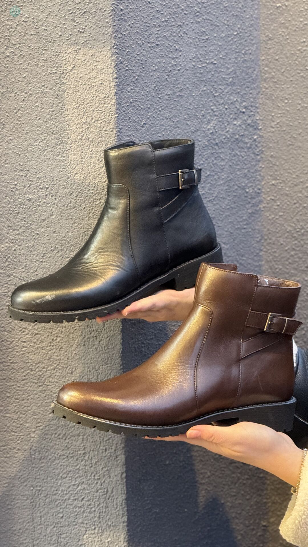 BURÇ 6035 Hakiki Deri Tokalı Bot