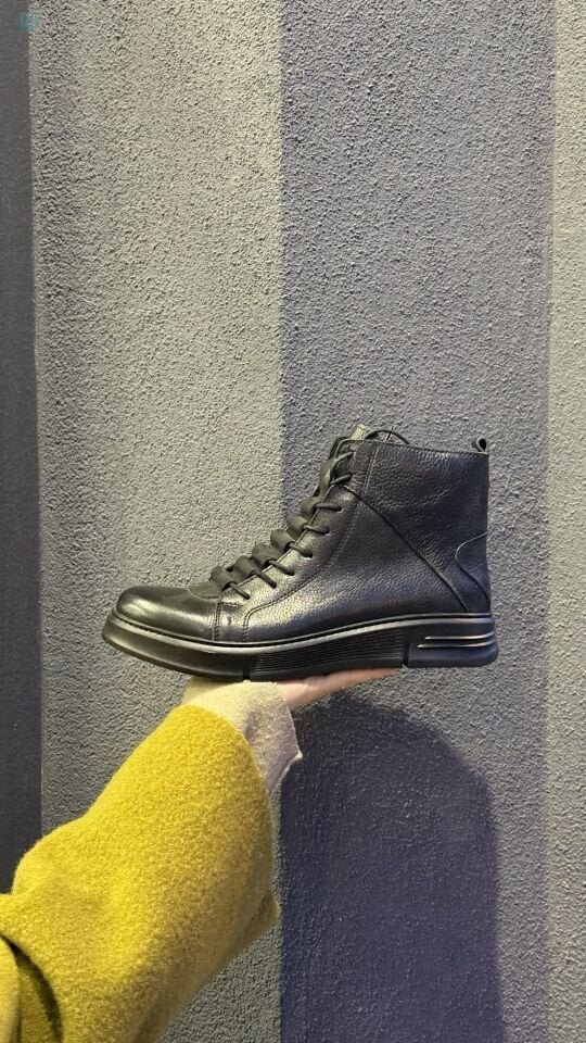 MASKARET 5060 Hakiki Deri Bağcıklı Bot