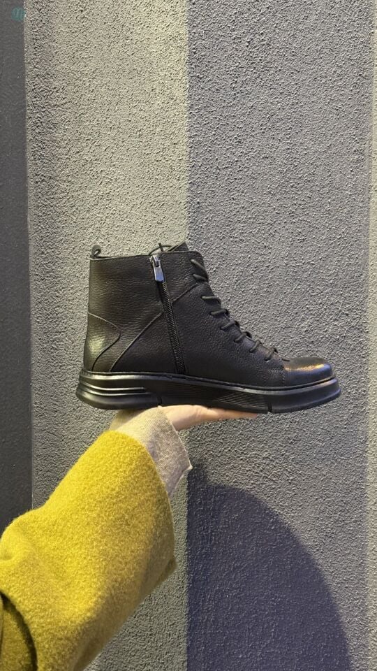 MASKARET 5060 Hakiki Deri Bağcıklı Bot