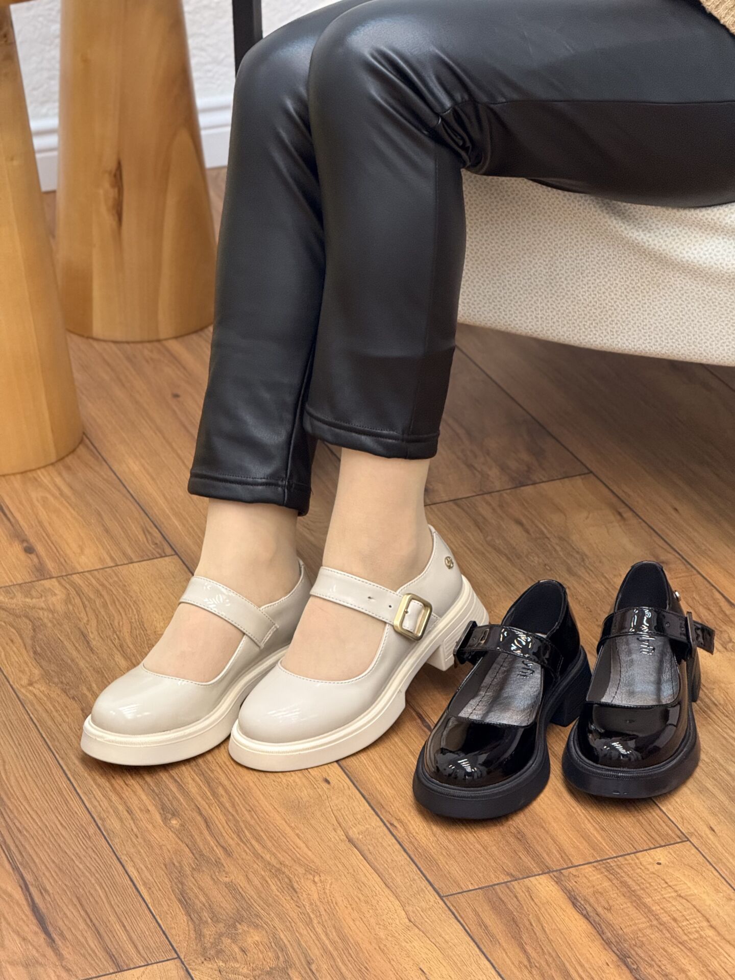 My Fit 1022 Kadın Bant Detay Kalın Taban Ayakkabı