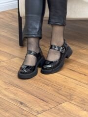 My Fit 1022 Kadın Bant Detay Kalın Taban Ayakkabı