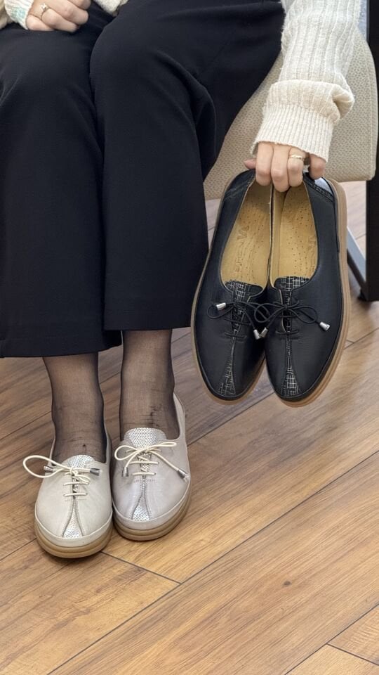 Nehir 3710 Kadın Ortopedik Hakiki Deri Ayakkabı