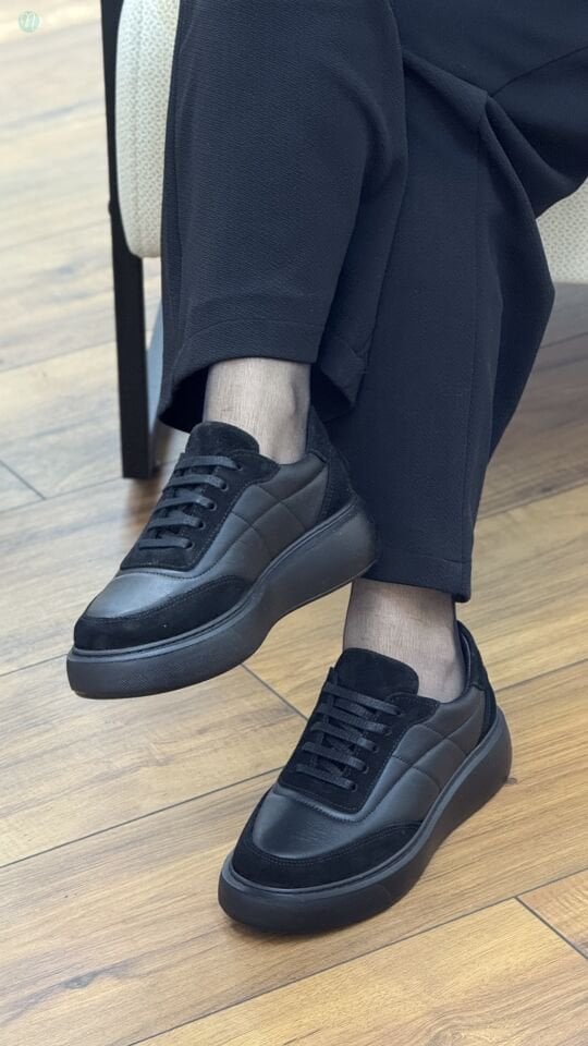 Crash 914 Kadın Deri Düz Taban Ortopedik Ayakkabı