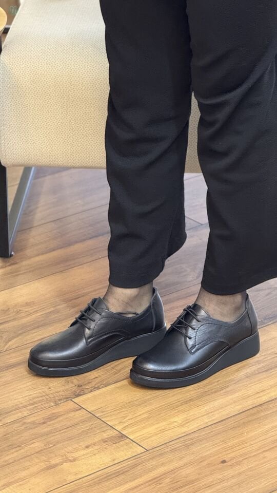 Nehir 1011 Kadın Lastik Bağcık Dolgu Ayakkabı