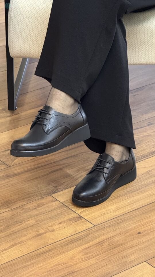 Nehir 1011 Kadın Lastik Bağcık Dolgu Ayakkabı