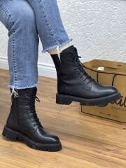 Matsey Kadın Bağcıklı Hakiki Deri Postal