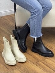 Matsey Kadın Hakiki Deri Postal