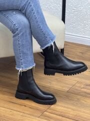 Matsey Kadın Hakiki Deri Postal