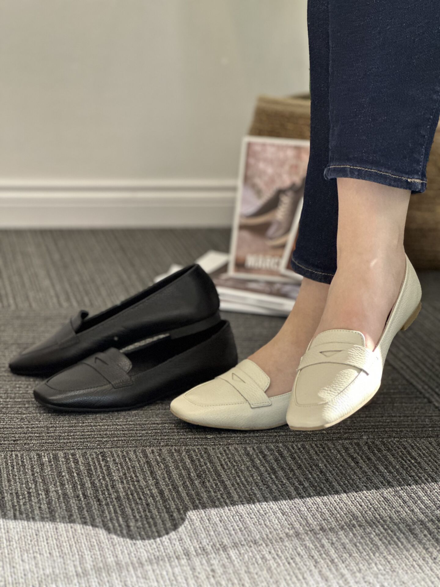 Matsey 7290 Kadın Hakiki Deri Kısa Yüz Atkılı Babet