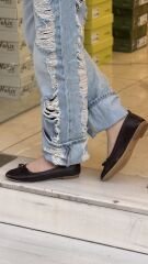 Matsey 3390 Kadın Hakiki Deri Cilt Babet