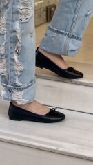 Matsey 3390 Kadın Hakiki Deri Cilt Babet