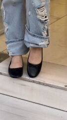 Matsey 3390 Kadın Hakiki Deri Cilt Babet