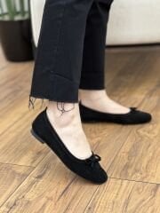 Matsey 3584 Kadın Hakiki Deri Nubuk Babet