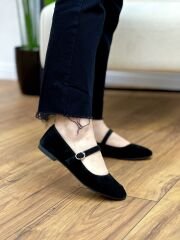 Matsey 5176 Kadın Hakiki Deri Nubuk Babet