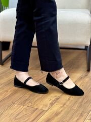 Matsey 5176 Kadın Hakiki Deri Nubuk Babet