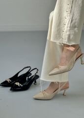 Luci bella 2276 Kadın Toka Detay Kısa Topuk Abiye