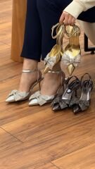 Rose Dedo 4200 Kadın Ayna Model Kurdeleli Abiye Ayakkabı