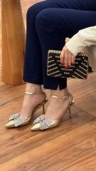 Rose Dedo 4200 Kadın Ayna Model Kurdeleli Abiye Ayakkabı