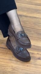Dissa 3245 Kadın V Toka Loafer Ayakkabı