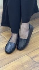 Beren 706 Kadın Hakiki Deri Ortopedik Kısa Yüz Ayakkabı