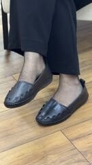 Beren 706 Kadın Hakiki Deri Ortopedik Kısa Yüz Ayakkabı