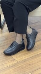 Beren 701 Kadın Hakiki Deri Jel Taban Bağcıklı Ayakkabı